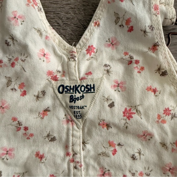 OshKosh B'gosh Floral Overall Dress size 2t - Picture 4 of 6
